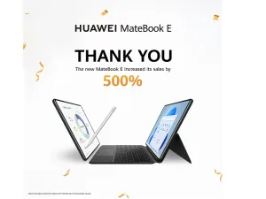 الحاسوب المحمول HUAWEI MateBook E 2 في 1  يحقّق 500% نسبة نموّ في المبيعات خلال مرحلة الطلب المسبق 