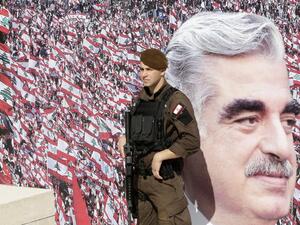 Lebanese prime minister Rafik Hariri