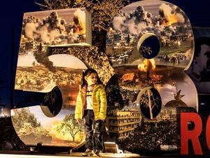 US delegation visits an area under the control of Kurdish-led militants from the so-called Syrian Democratic Forces (SDF) in the northeastern part of the country