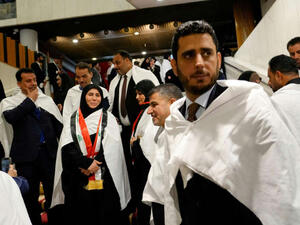 Iraqi MPs from the Sadrist bloc 