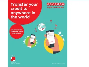 Ooredoo تتيح خدمة تحويل الرصيد دولياً لعملاء ’هلا‘ و’شهري‘