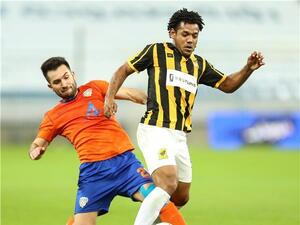 من مواجهة سابقة بين الاتحاد والفيحاء (المصدر: كووورة)