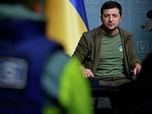 الرئيس الاوكراني فولوديمير زيلينسكي