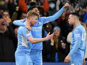 مانشستر سيتي يتفوق على أتلتيكو مدريد بهدف دي بروينه