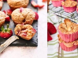 مطبخ رمضان: مافن الفراولة والليمون واللوز والشوفان