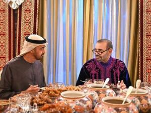 الملك محمد السادس مع الشيخ محمد بن زايد 