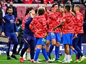 أتلتيكو مدريد يتحدى ريال مدريد (المصدر: أ ف ب)