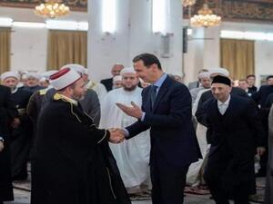 الاسد خلال صلاة العيد