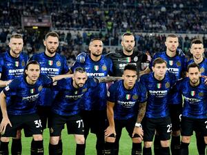 فريق إنتر ميلان (المصدر: أ ف ب)