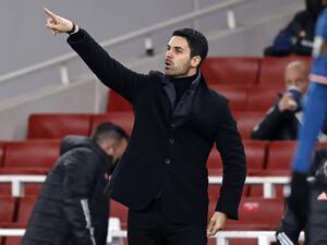 ميكيل آرتيتا مدرب آرسنال (المصدر: أ ف ب)