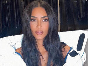 Kim changed into a very similar dress