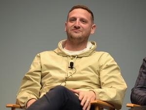 Actor Tim Robinson speaks during a Q&A after an exclusive Screening Of "Detroiters," starring Sam Richardson and Tim Robinson, hosted by Comedy Central & Entertainment Weekly at Time Inc. Studios on February 27, 2017 in New York City.