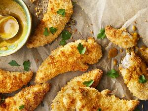 قطع دجاج تندر مقلية بالمقلاة الهوائية