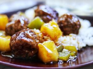 كرات اللحم على طريقة هاواي