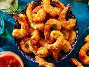 روبيان بجوز الهند في المقلاة الهوائية