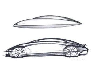 Hyundai Motor’s IONIQ 6 Teased In Concept Sketch