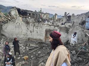 A 6.1 earthquake hit eat Afghanistan's Paktika province. (Twitter/ @pjamshid34) strong earthquake