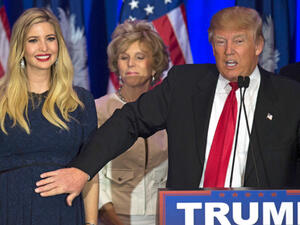 Ivanka Trump along with her father Donald the former President of the US. (AFP/ File Photo) Ivanka Trump