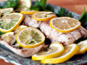 وصفة سمك الليمون والبقدونس