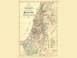 Ancient map of Palestine 