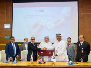 During the event Burjeel Hospitals Join Hands with RAKMHSU to Raise Level of Medical Care and Research Outcomes