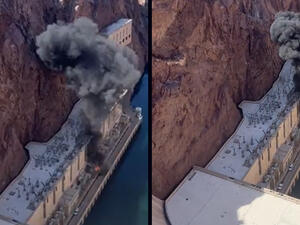 Hoover Dam. (Twitter/ video screenshot) Hoover Dam