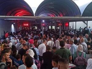 اكتظاظ على جسر الملك حسين 