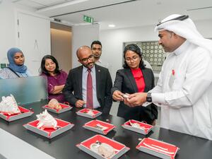 During the event High-Level Maldivian Delegation Visits Bahrain Institute for Pearls and Gemstones (DANAT)