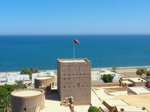 Ariel view of Sohar in Oman 