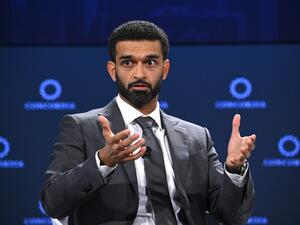H.E. Hassan Al-Thawadi, Secretary General of the Supreme Committee for Delivery & Legacy speaks on stage during The 2022 Concordia Annual Summit - Day 1 at Sheraton New York on September 19, 2022 in New York City. Riccardo Savi/Getty Images for Concordia Summit/AFP (Photo by Riccardo Savi / GETTY IMAGES NORTH AMERICA / Getty Images via AFP)