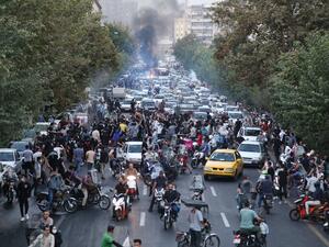 Iranians on the streets of Tehran
