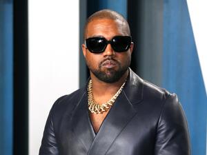 Kanye West attends the 2020 Vanity Fair Oscar Party. (Photo by Jean-Baptiste Lacroix / AFP) Kanye West
