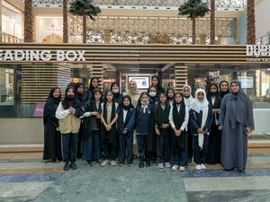 During the event Hala Badri visits Reading Box 2022