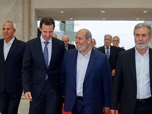 وفد من حركة حماس يلتقي الرئيس السوري بشار الأسد