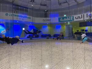 CLYMB Abu Dhabi celebrates three years of ultimate indoor adventures with an exceptional flight show by Red Bull athletes