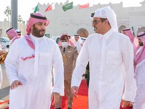 الأمير محمد بن سلمان والشيخ تميم بن حمد