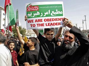 Pro-regime protest in Iran  