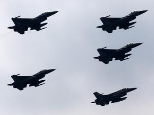 مقاتلات أمريكية من طراز  "F-16" (أ ف ب)