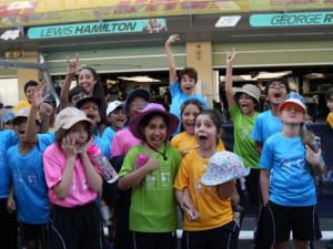 During the event ADNOC Yas in Schools Students Visit the Pit Lane as #ABUDHABIGP Weekend Gets Underway