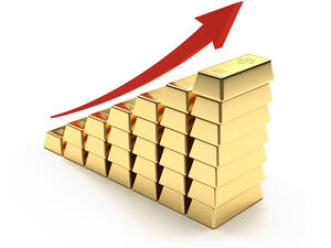 Shutterstock image Gold prices up