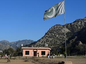In this photograph taken on January 4, 2023, a general view of the Darra Adam Khel Library building is pictured in Darra Adamkhel town, some 35 kilometres (20 miles) south of Peshawar.(Photo by Abdul MAJEED / AFP) power outage