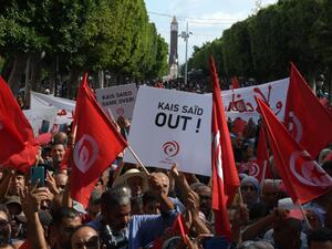 Protests in Tunis 
