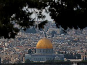 a view of the Dome of the Rock 