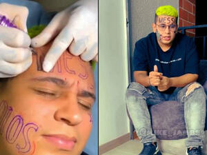 Colombian influencer Maicol Quinonez. (Instagram/ @mike_jambs) Messi tattoo