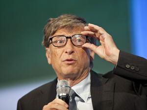 Bill Gates, chairman and founder of Microsoft Corp., speaks during the Clinton Global Initiative (CGI) meeting on September 24, 2013 in New York City. Ramin Talaie/Getty Images/AFP Bill Gates had dinners with Jeffrey Epstein