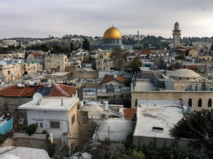 البلدة القديمة في مدينة القدس المحتلة (أ ف ب)