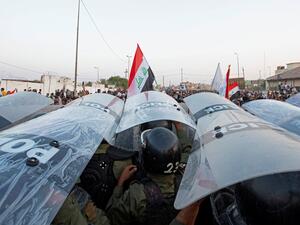 احتجاجات في الشارع العراقي ضد الفساد وانسداد الأفق السياسي في البلاد (أ ف ب)