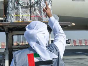 وارسلت دولة الامارات الى سورية وتركيا كميات كبيرة من مواد الاغاثة والاسعاف وفرق بحث وانقاذ 