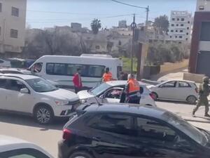 مسرح إطلاق النار على حاجز حوارة في الضفة الغربية.