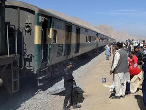 File Photo of Pakistan train blast
